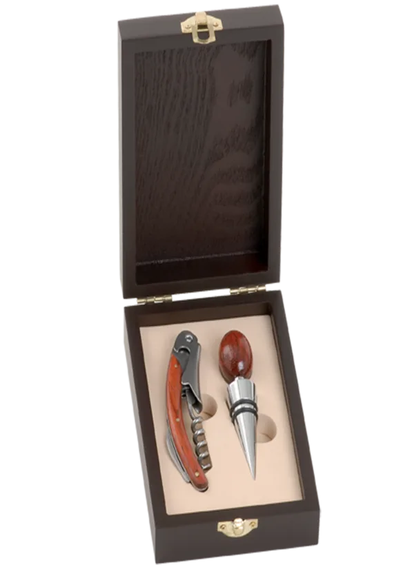 Cofanetto legno 2 accessori