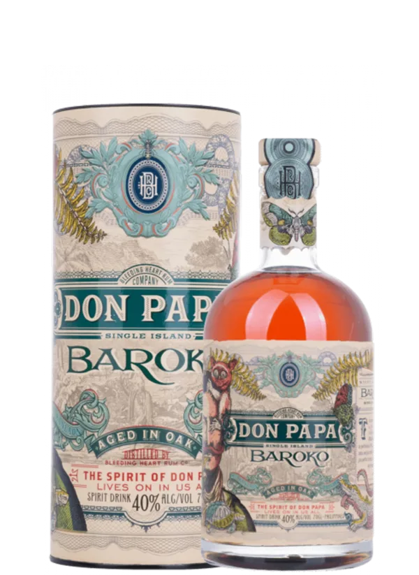 Don Papa Baroko con astuccio