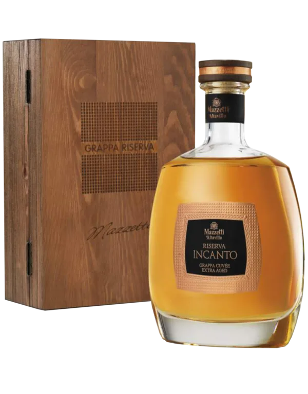 Grappa Riserva Incanto con cofanetto