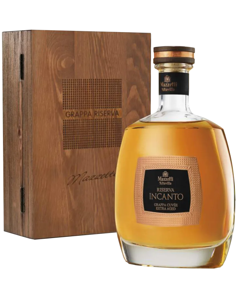 Grappa Riserva Incanto con cofanetto
