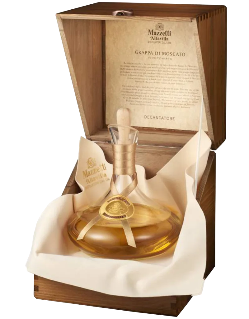 Decantatore Grappa di Barolo con cofanetto