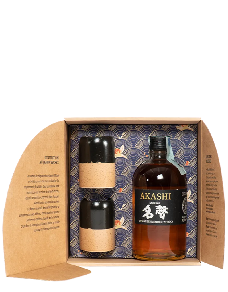 Akashi Meïsei Blended Japanese Whisky + 2 bicchieri