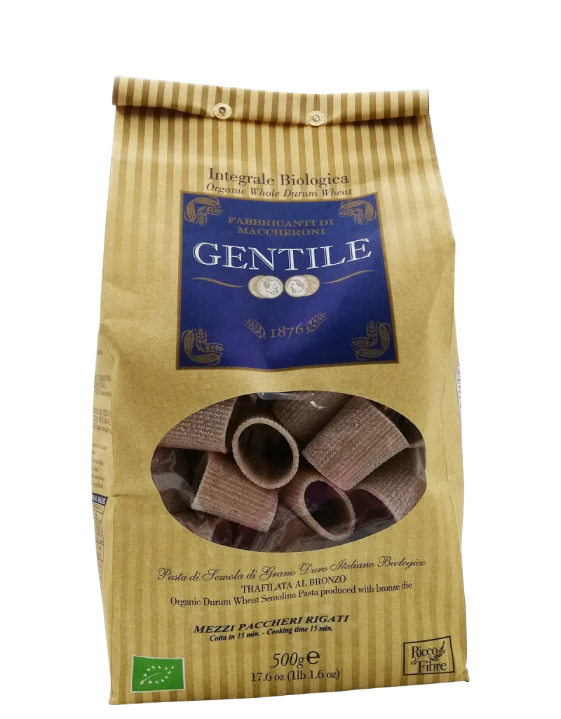 Mezzi Paccheri Rigati integrali Gentile