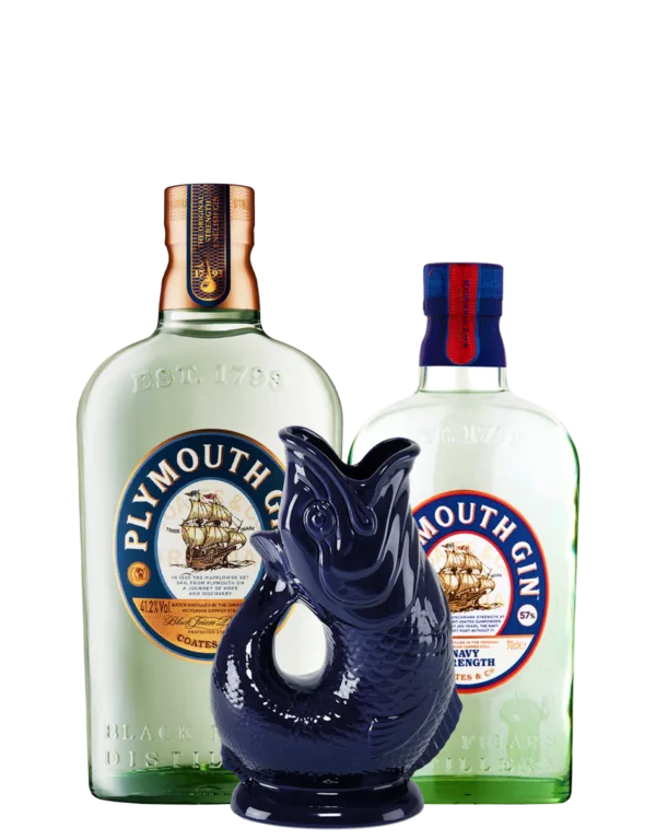 Plymouth Navy Strength Gin + Original Gin + Glug Glug Jug
