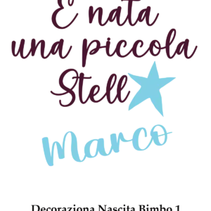 Personalizzazione bottiglia Nascita Bimbo