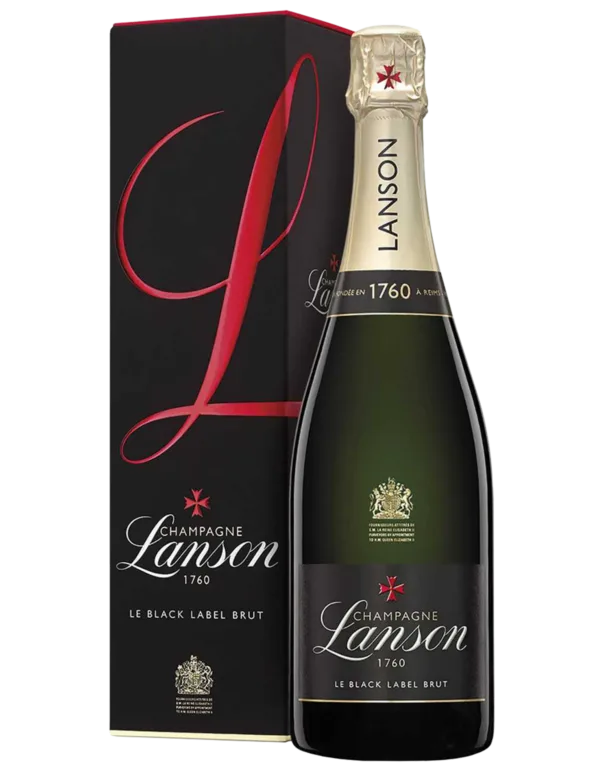 Champagne Brut Black Label Lanson astucciato