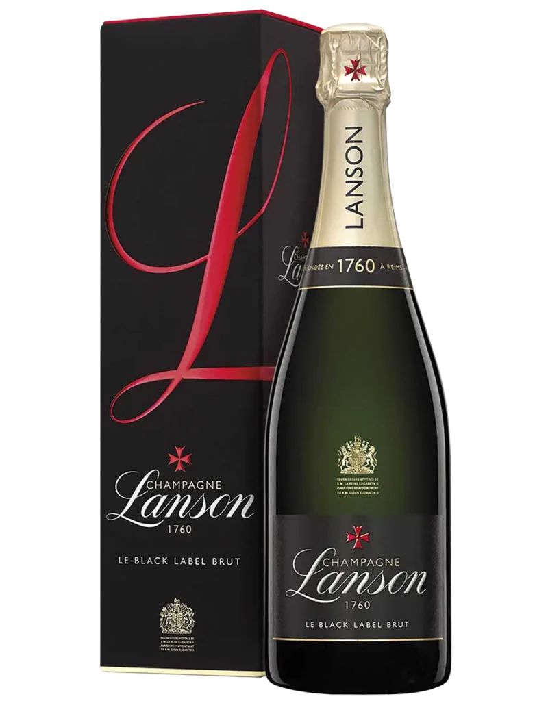 Champagne Brut Black Label Lanson astucciato