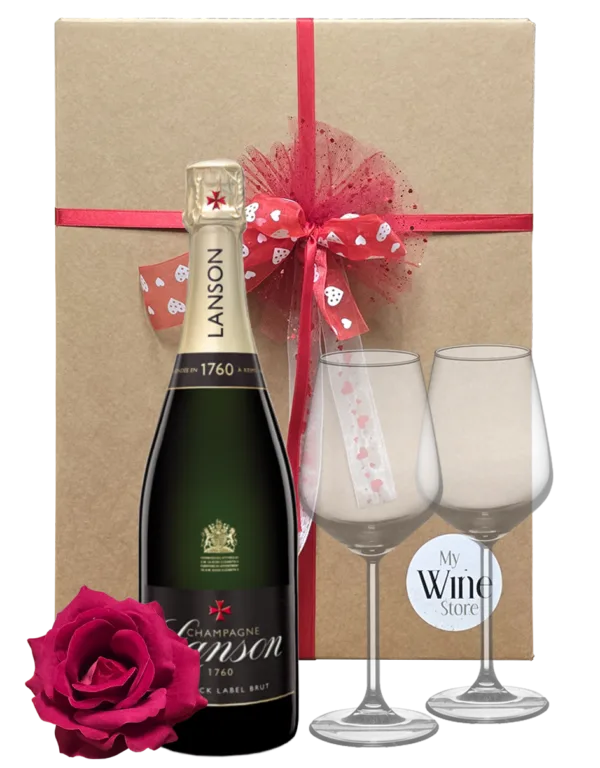 Box Amore Champagne Brut Black Label Lanson
