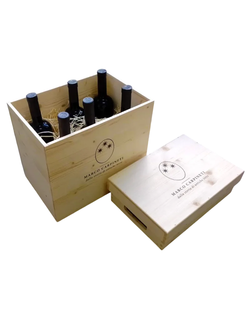 Cassetta Regalo in legno Marco Carpineti 6 Bottiglie 2019