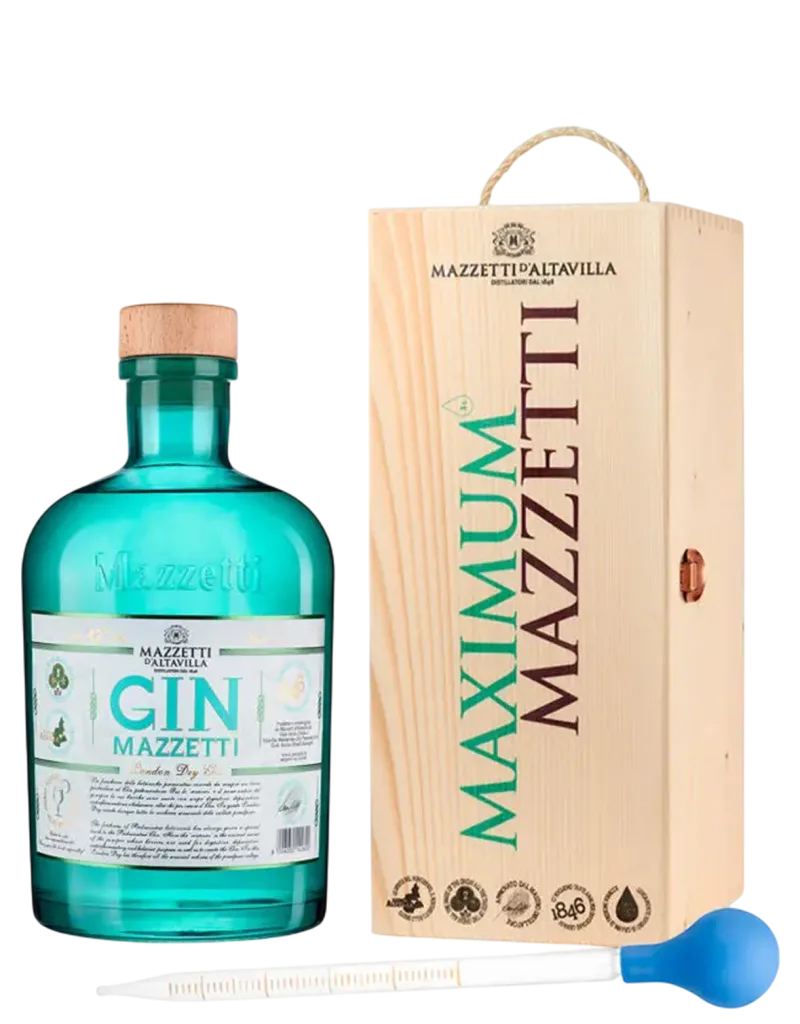Gin Mazzetti Jeroboam in cassetta con pipetta