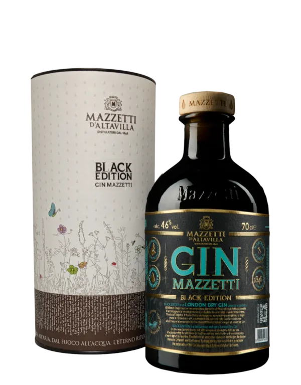 Gin Mazzetti Black Edition in cilindro