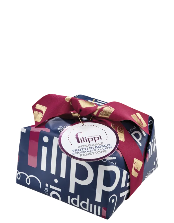 Panettone Integrale con Frutti di Bosco e Cioccolato al Latte Filippi