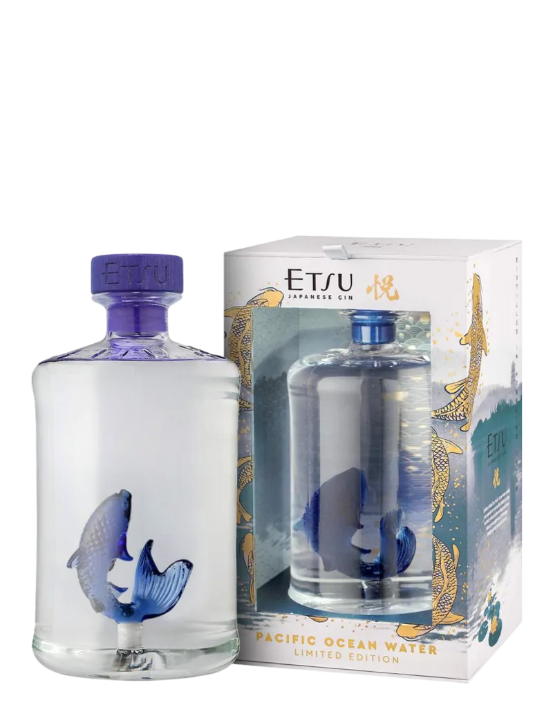 Etsu Gin Pacific Ocean Water Limited Edition "Carpa Koi in Vetro Soffiato"