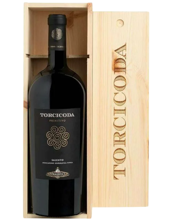 Torcicoda Primitivo Salento Tormaresca da 5 Litri in cofanetto di legno