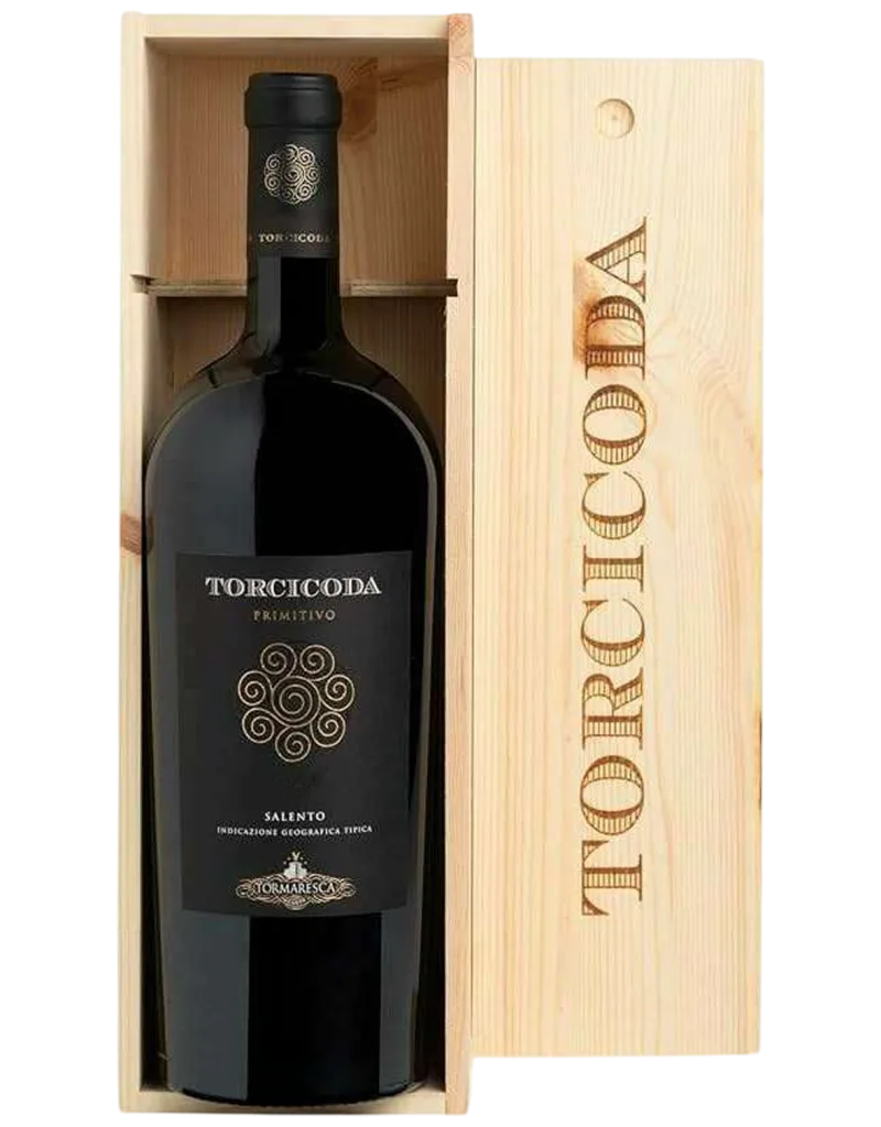 Torcicoda Primitivo Salento Tormaresca da 5 Litri in cofanetto di legno